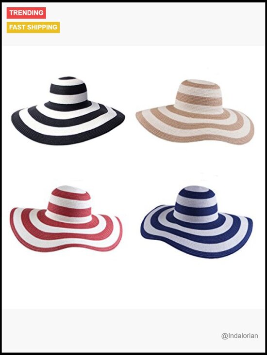 Straw Wide Brim Sun Hat Foldable Travel Beach Hat main image 4